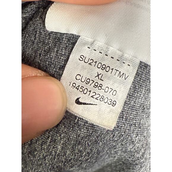 Nike Golf Vapor Knit Striped Dri-Fit Polo Shirt Geometric Print Gray Black XL - Picture 8 of 11